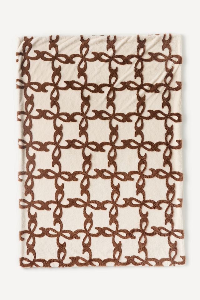 Maeve Icon Carved Faux-Fur Throw #3