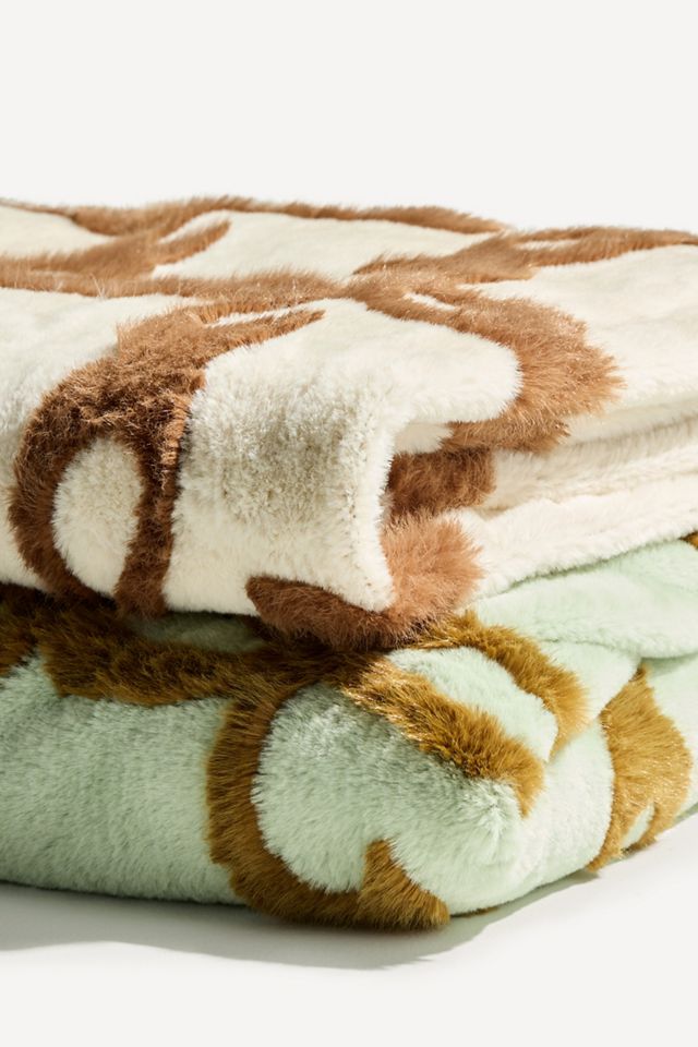 Maeve Icon Carved Faux-Fur Throw #6