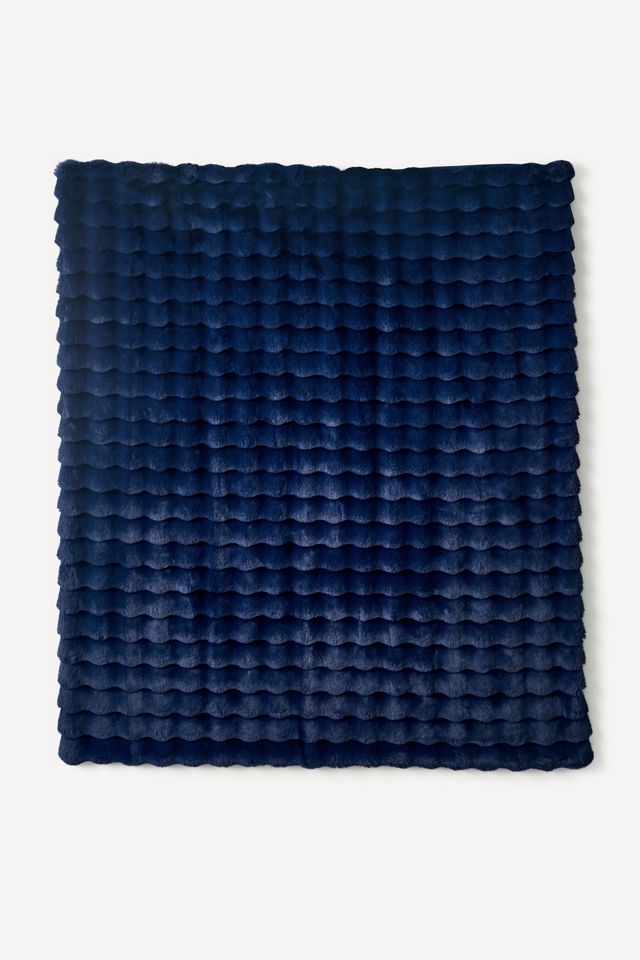 Sophie Scallop Carved Faux-Fur Throw #5