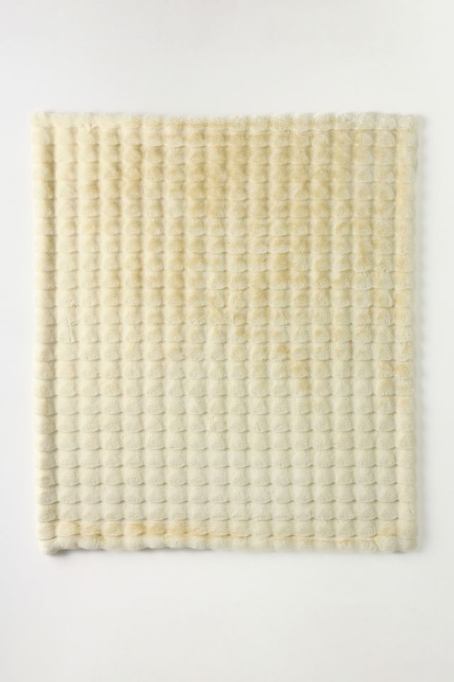 Sophie Scallop Carved Faux-Fur Throw #2