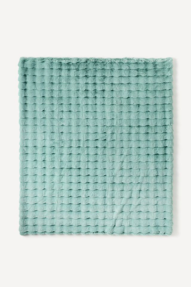 Sophie Scallop Carved Faux-Fur Throw #3
