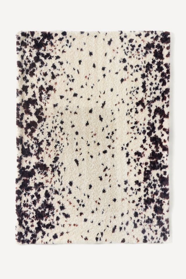 Speckle Printed Faux Fur Throw #5