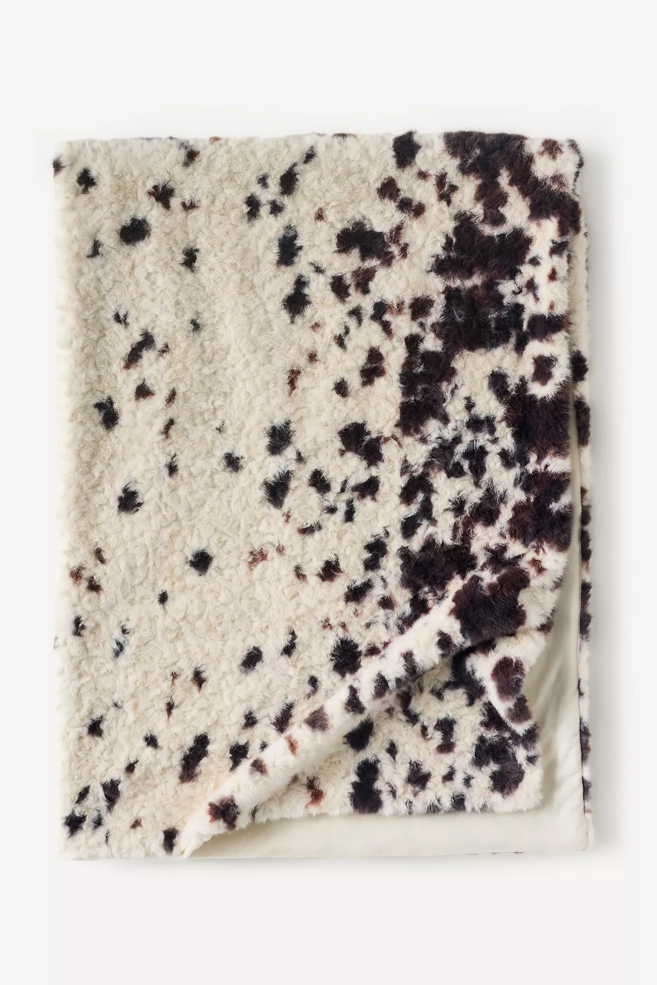 Speckle Printed Faux Fur Throw - thumbnail 5