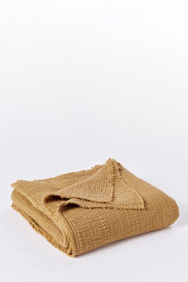 Coyuchi Topanga Organic Matelasse Throw Blanket #2