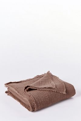 Coyuchi Topanga Organic Matelasse Throw Blanket