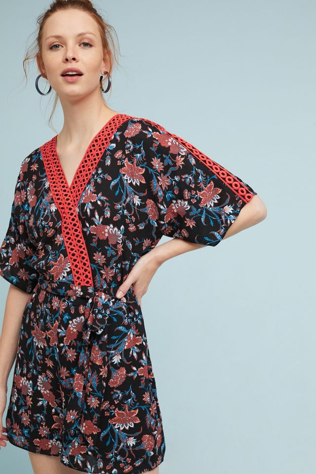 Cypress Wrap Romper | Anthropologie