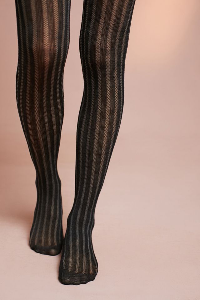 Marilyn Sheer Striped Tights #1