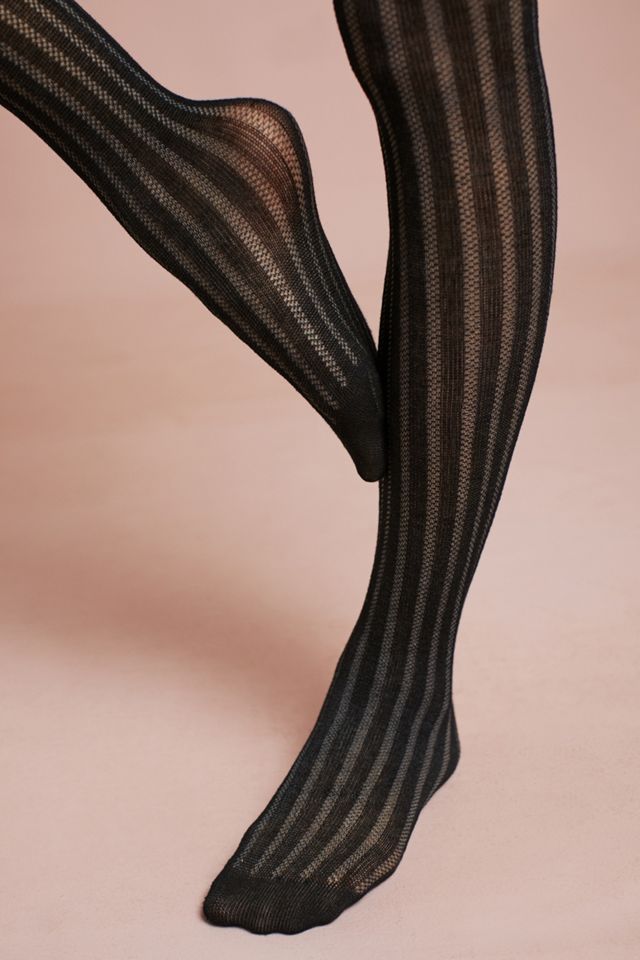 Marilyn Sheer Striped Tights #3