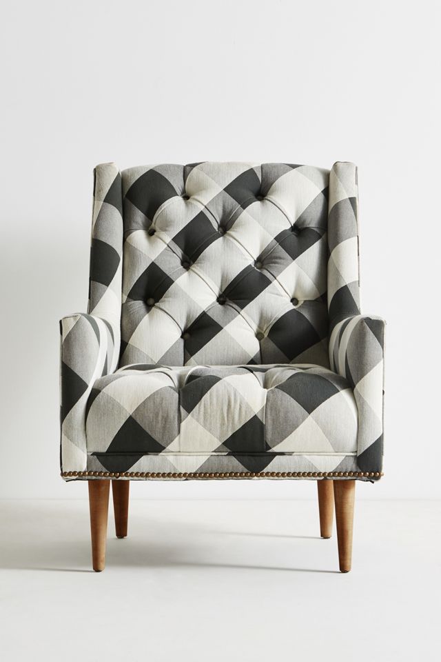 Buffalo Check Booker Chair #1