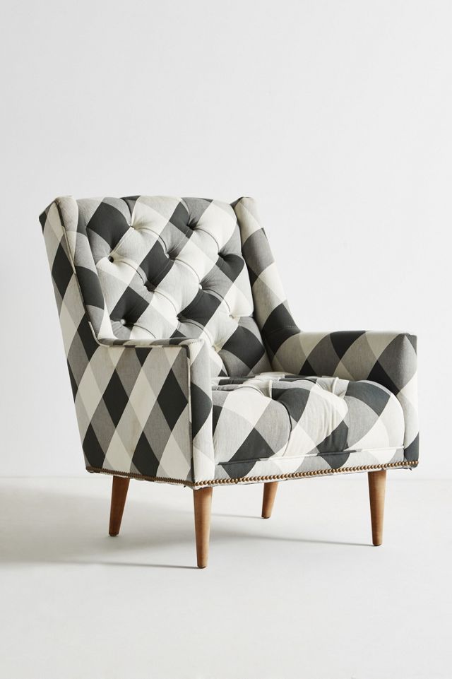 Buffalo Check Booker Chair #2