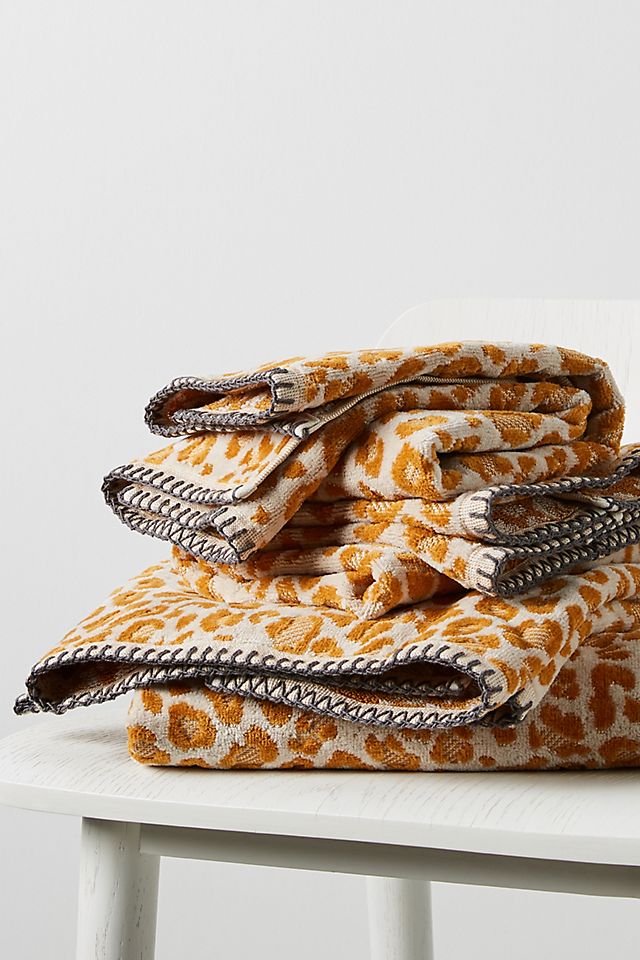 anthropologie.com | Lola Leopard Towel Collection