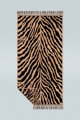 Slowtide Ziggy Tiger-Print Towel | Anthropologie UK