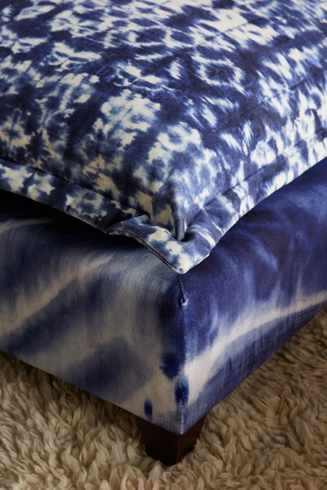 Shibori-Printed Three-Piece Tassa Sectional #3
