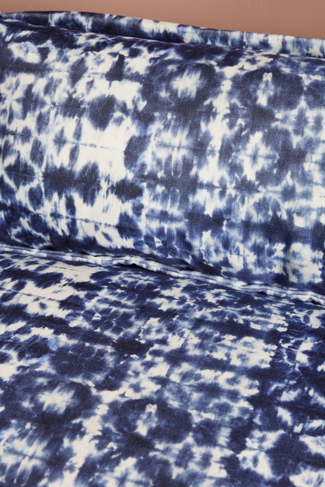 Shibori-Printed Three-Piece Tassa Sectional #4