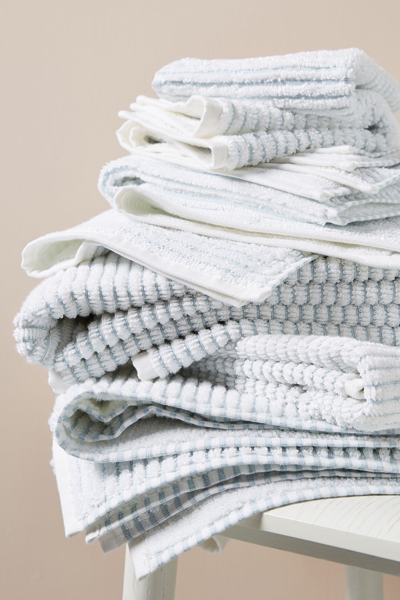 Kassatex Sullivan Towel Collection - Blue, Bath Towel