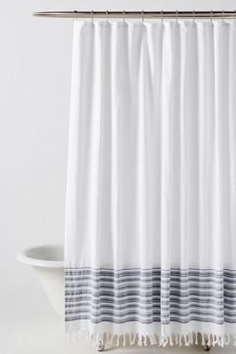 Tasseled Raya Shower Curtain