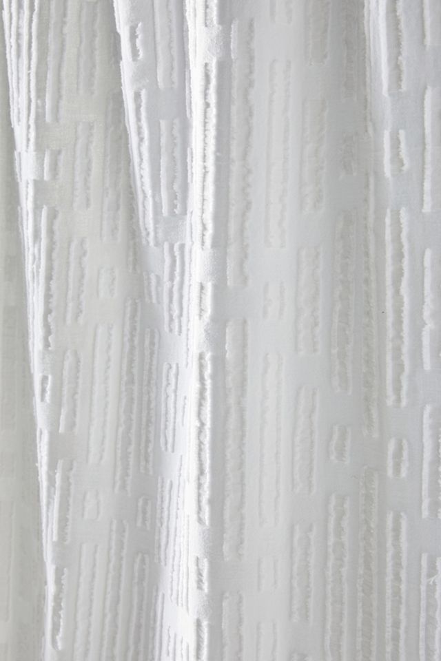 Clipped Jacquard Shower Curtain #1