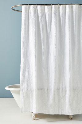 Clipped Jacquard Shower Curtain