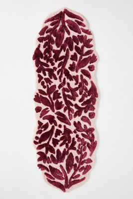 Anthropologie Lucia Handcrafted Bath Mat In Purple
