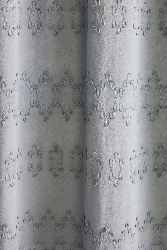 Cecily Applique Shower Curtain #1