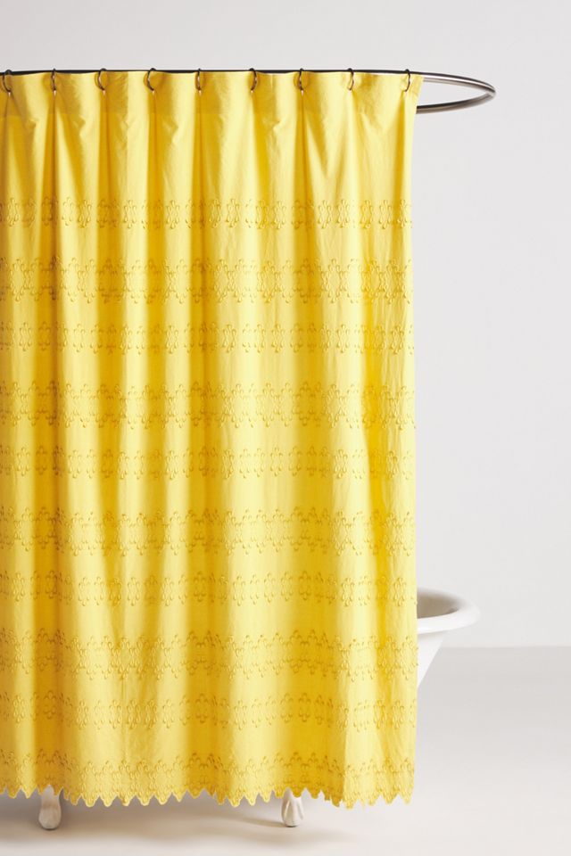 Cecily Applique Shower Curtain Anthropologie