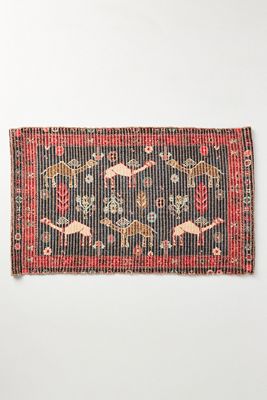 Flatwoven Camel Bath Mat