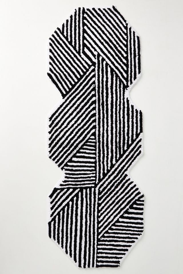 Tufted Stripe Illusion Bath Mat #2