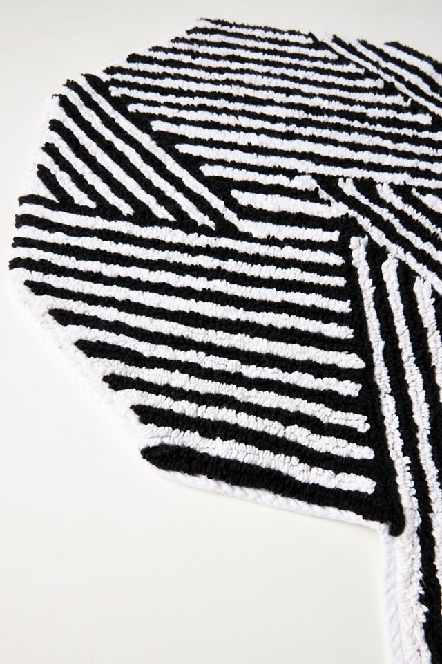 Tufted Stripe Illusion Bath Mat #3