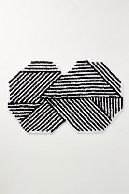 Tufted Stripe Illusion Bath Mat