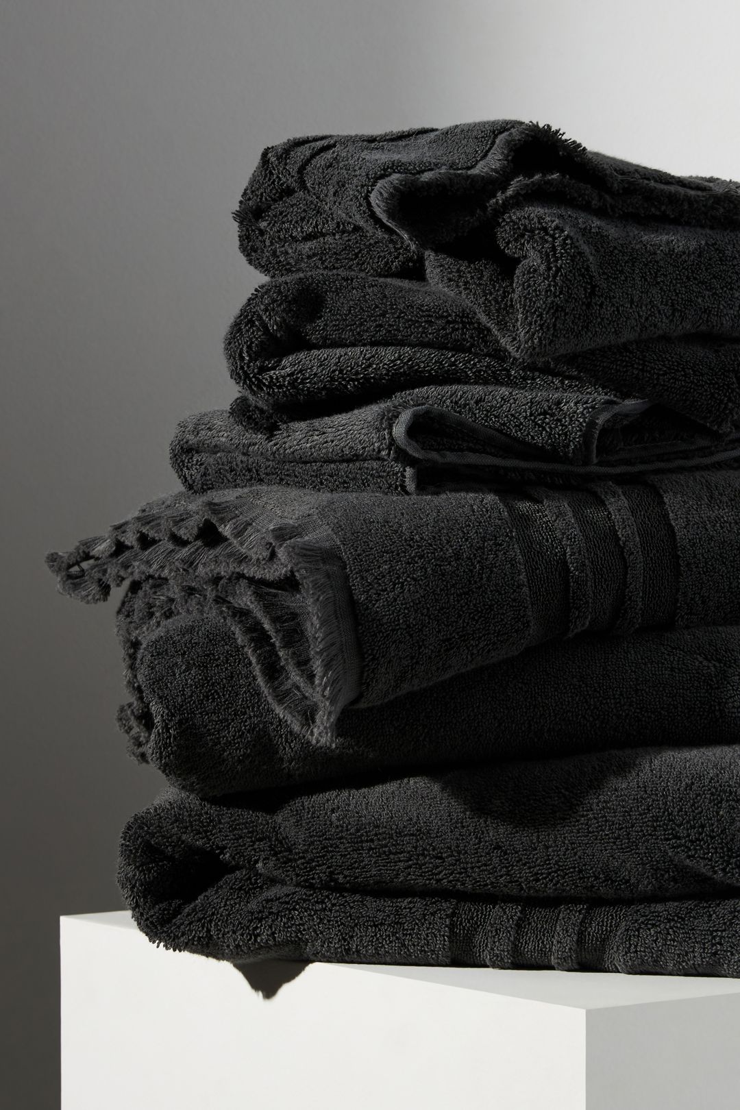 Kassatex Mercer Towel Collection - COAL