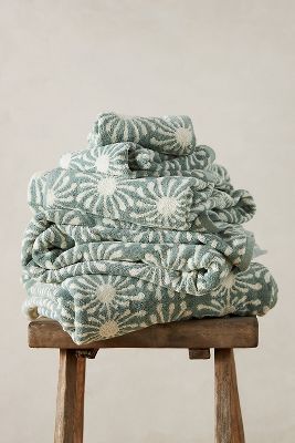 Anthropologie | Slowtide Dawn Bath Towel (Color Seafoam)