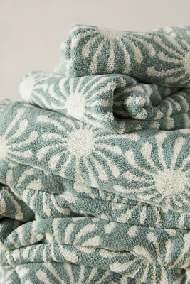 Slowtide Dawn Bath Towel Collection By  In Green Size Bath Towel