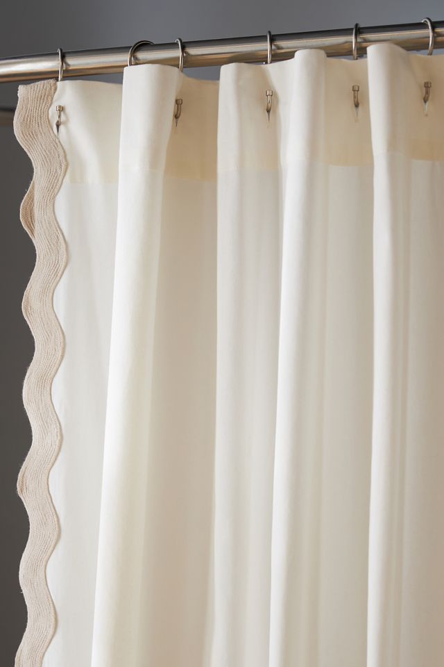 Maeve Scalloped Shower Curtain