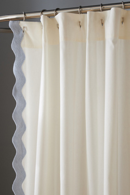 Anthropologie Scalloped Shower Curtain - Thumbnail 3