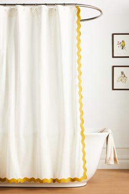 Leopard Organic Cotton Shower Curtain