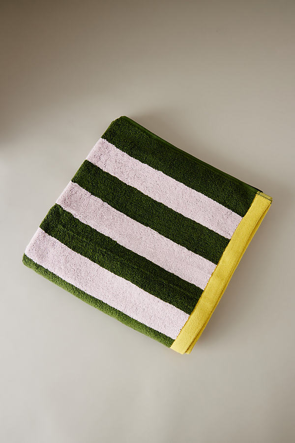 Bahne Interior Large Stripe Organic Cotton Towel