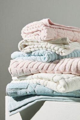 Anthropologie Leighton Bath Towel Collection By  In White Size Bath Towel