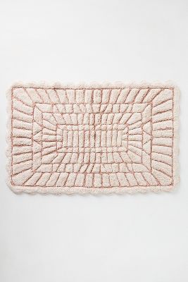Anthropologie Hand-tufted Leighton Bath Mat By  In Brown Size S