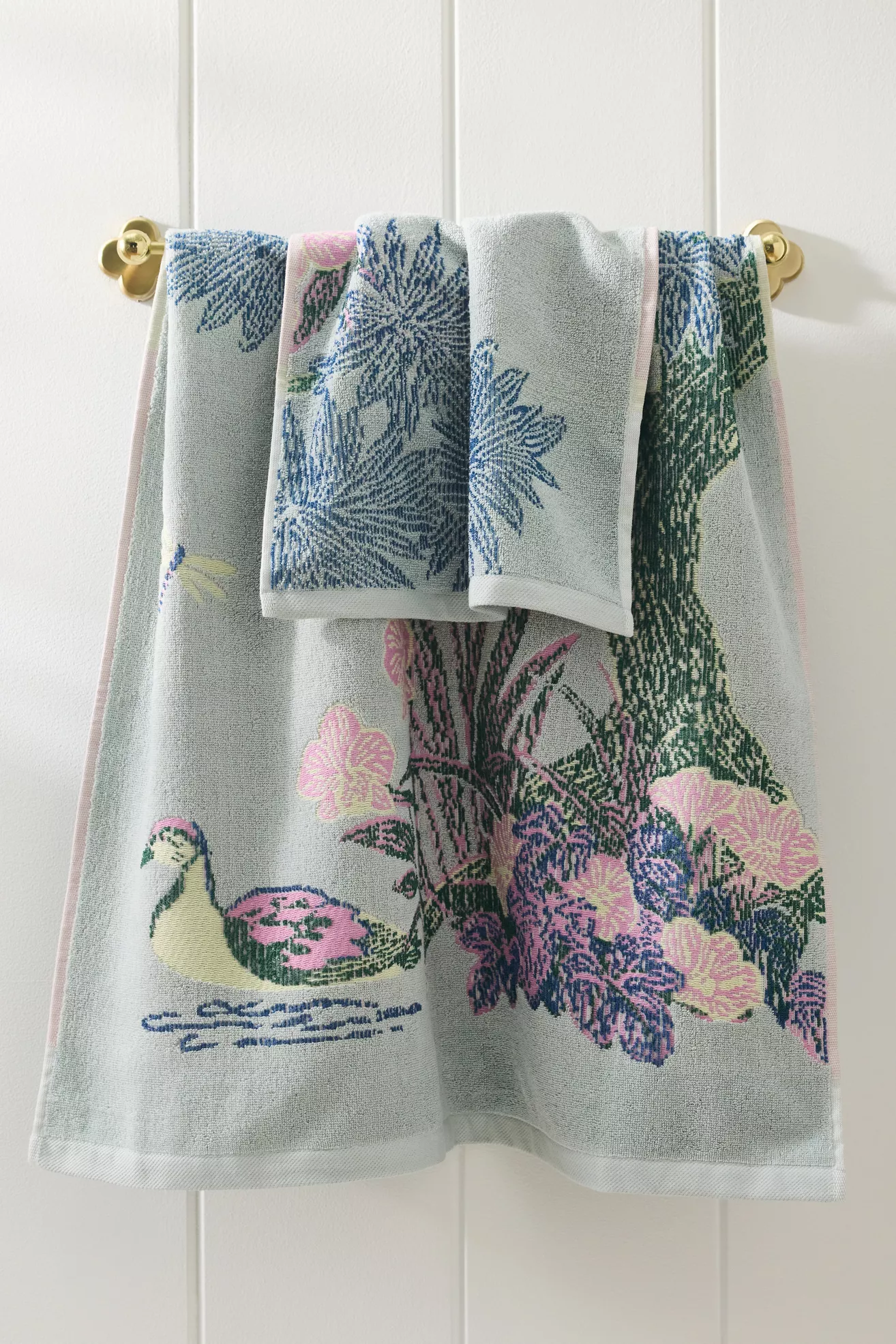 Bernadette Cotton Woven Tapestry Towel Collection