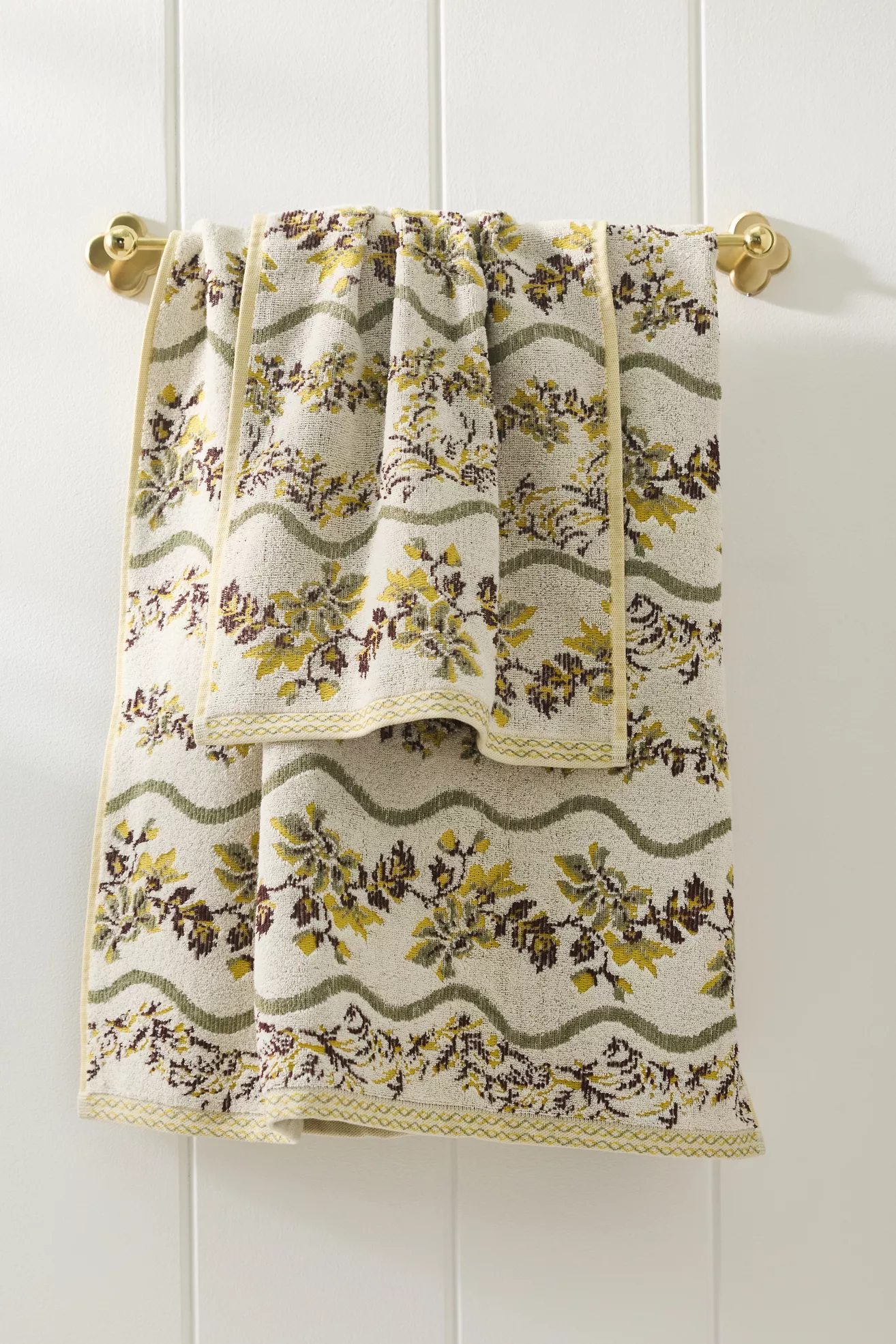 Bristol Cotton Floral Woven Towel Collection