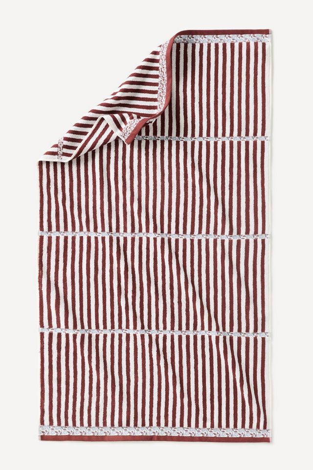 Evita Cotton Striped Woven Towel Collection #1