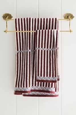 Evita Cotton Striped Woven Towel Collection