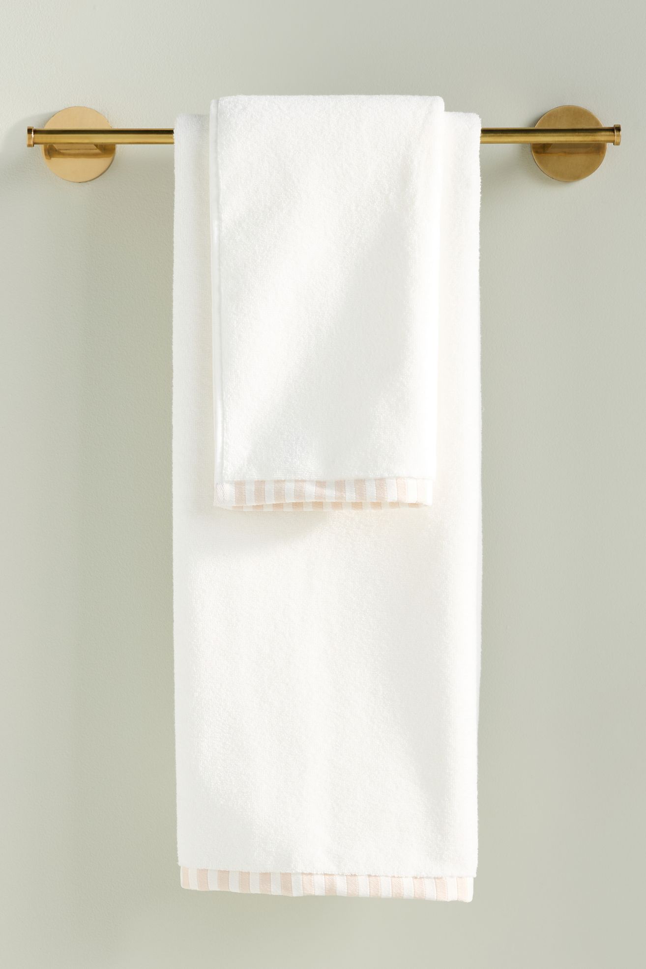 Sloane Portuguese Zero-Twist Cotton Towel Collection - White, Bath Sheet