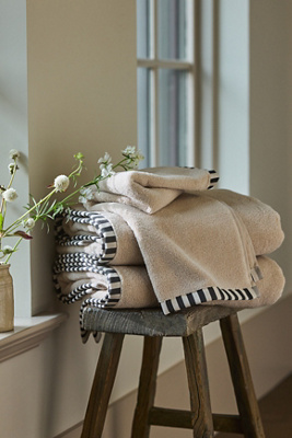 Sloane Stripe Trim Soft Cotton Towel, Set of 6 product page