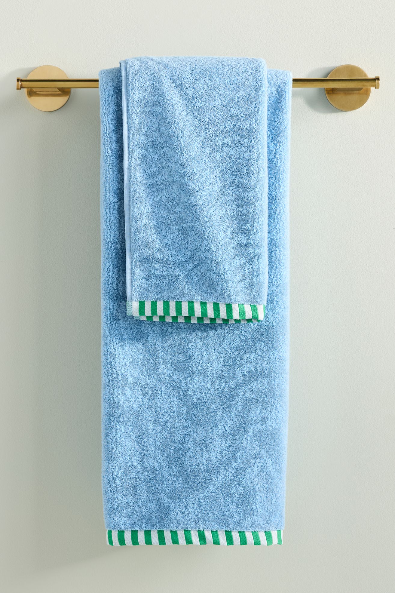 Sloane Portuguese Zero-Twist Cotton Bath Sheet Collection - Blue, Bath Sheet