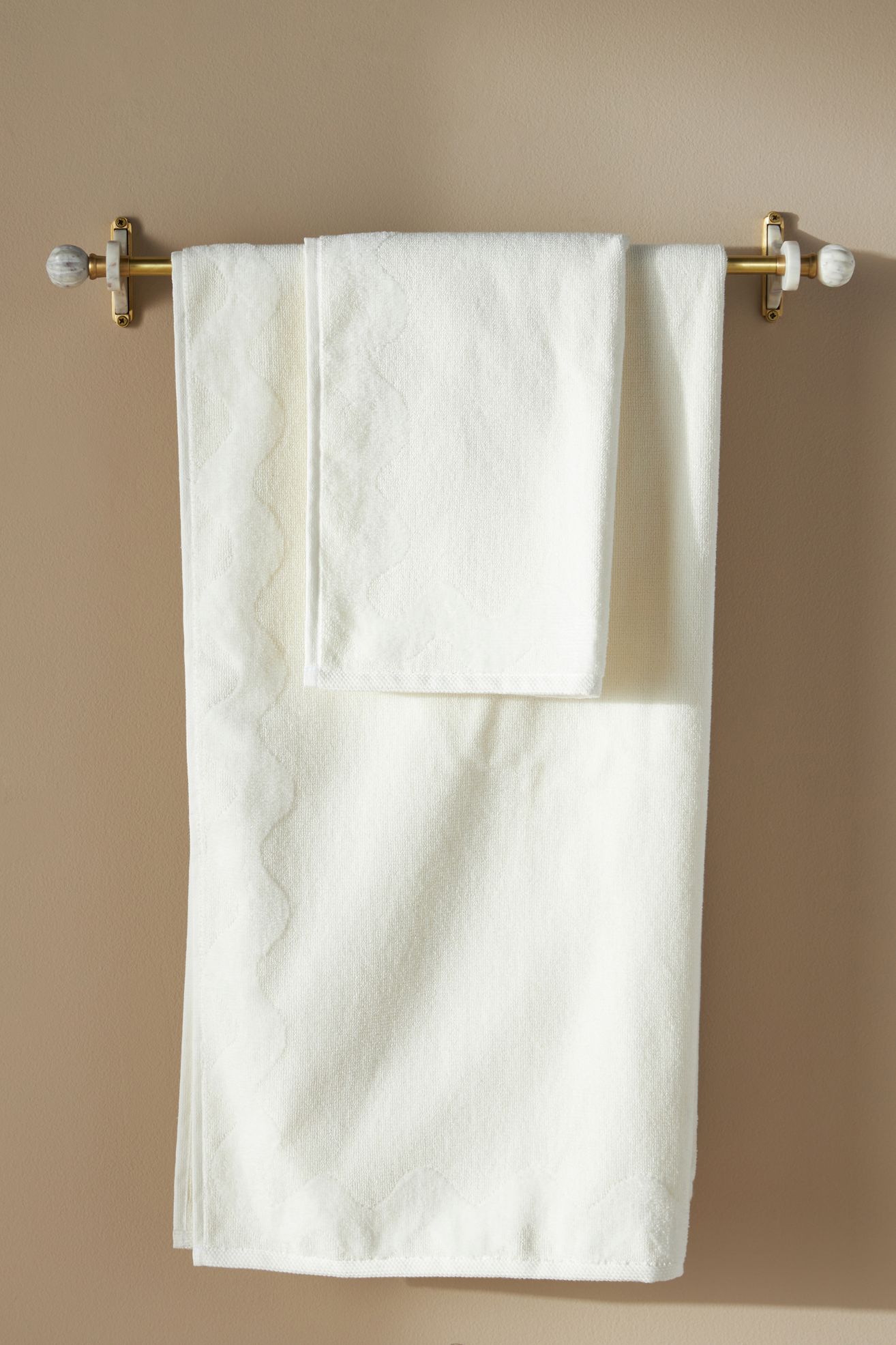 Maeve by Anthropologie Scalloped Cotton Towel Collection - Ivory