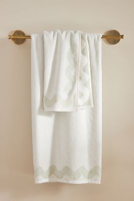 Shop Maeve Scalloped Bath Towels