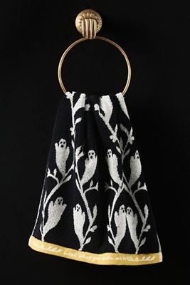 Halloween Cotton Icon Embroidered Hand Towel