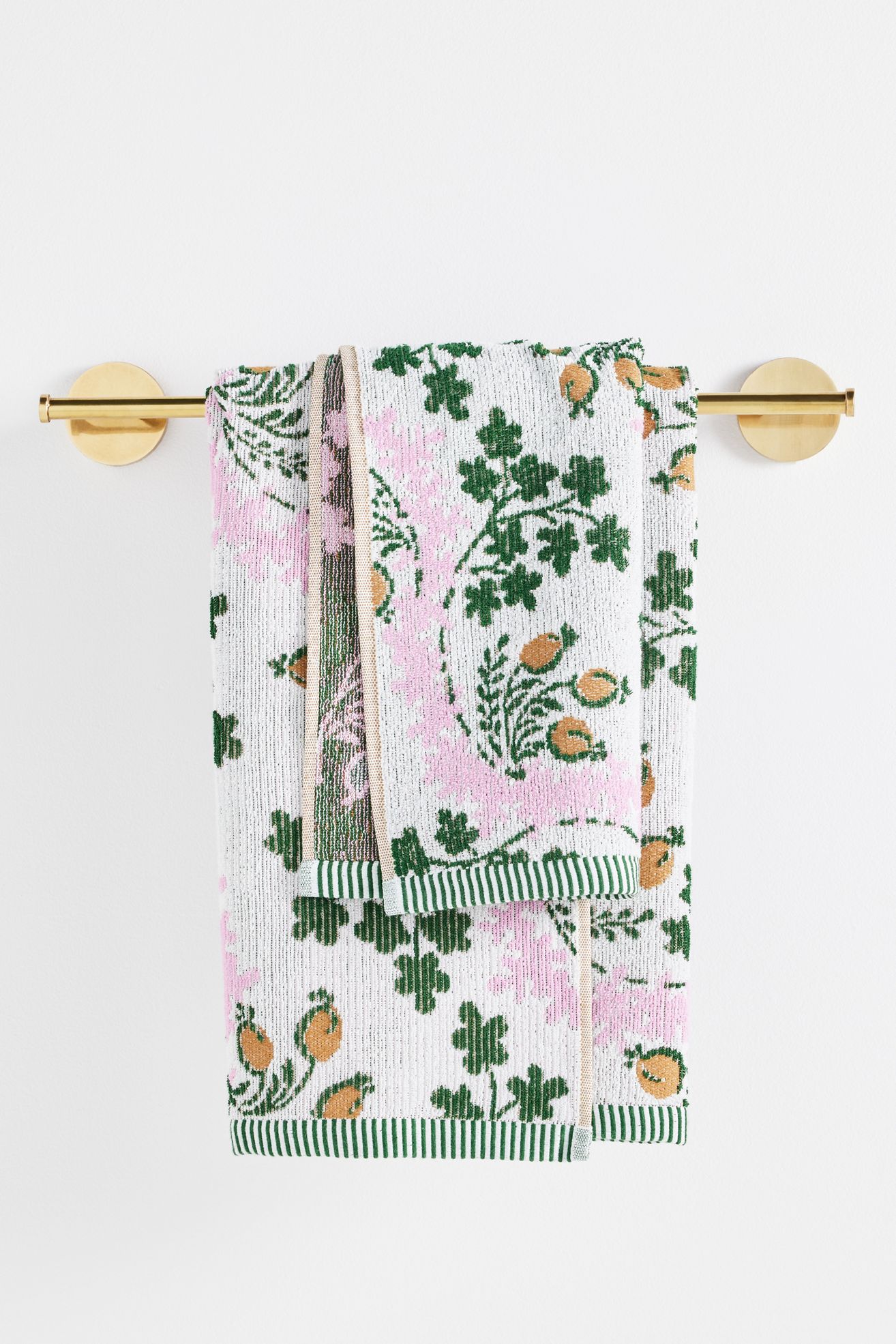 Gooseberry Cotton Woven Floral Towel Collection - Multi, Standard, Hand Towel