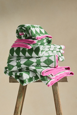 Anthropologie Ace Cotton Woven Icon Towel Collection